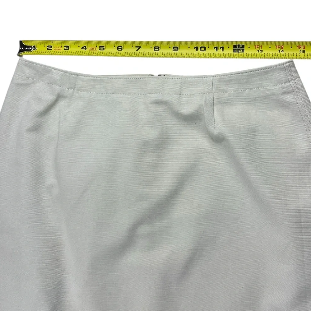 J. Crew A-Line Skirt 100% Cotton Fully Lined Floral Embroidered Size 10 Cottage
